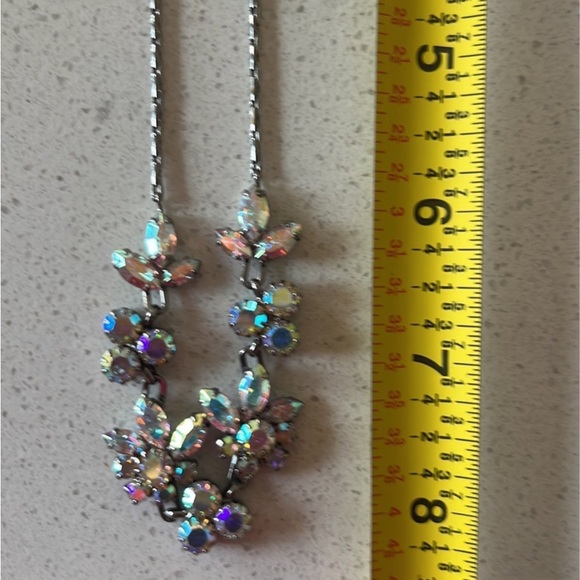Vintage Marks & Spencer (M&S) Aurora Borealis Collectable Flower Power Choker - Picture 3 of 5